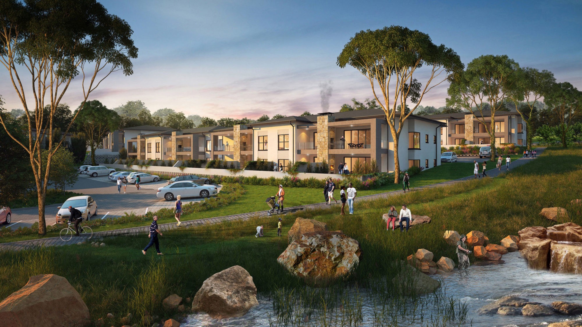 The south of Johannesburg has its fair share of lifestyle estates, but what stands out about these is the proliferation of highly affordable cluster and apartment offerings within these gated communities, offering residents all the facilities of the lifestyle estate but within reach of a young professional’s budget.