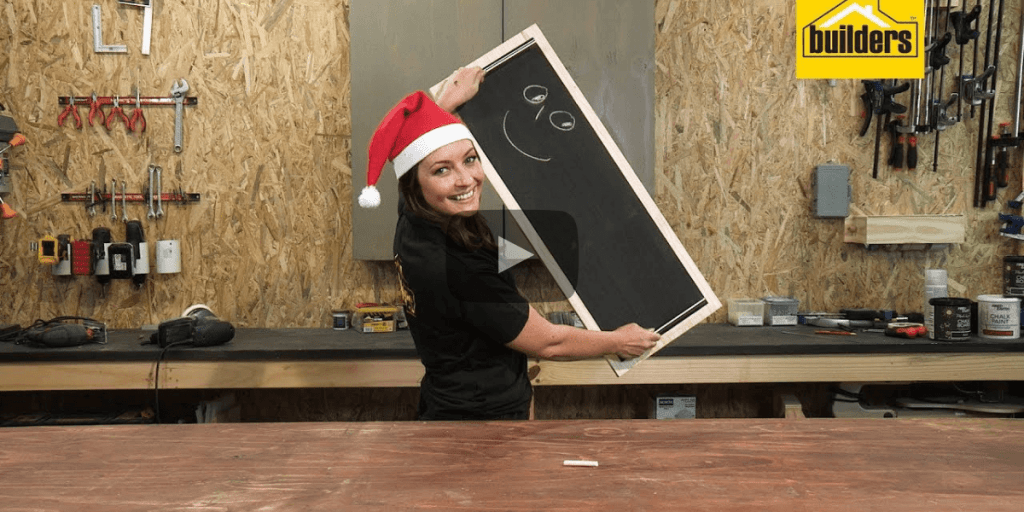 In this video we show you how to make a DIY chalkboard serving tray that's cute and easy to make.