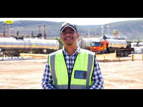 Colas SA Road Resurfacing in Ladismith South Africa