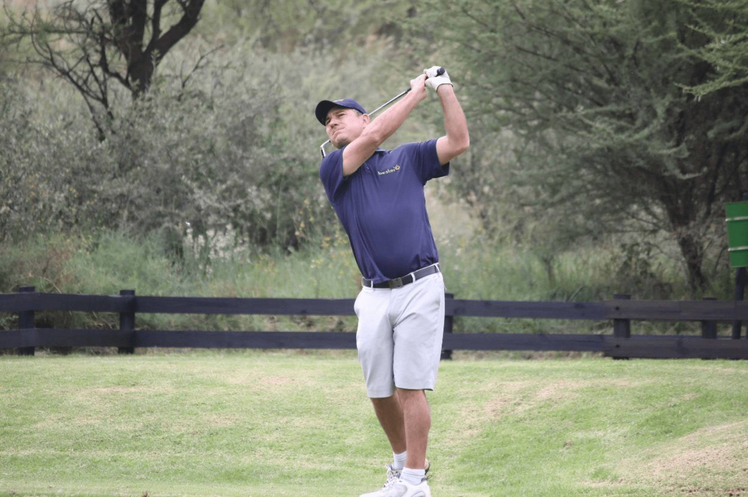 Piet enjoying a round of golf in Hartswater