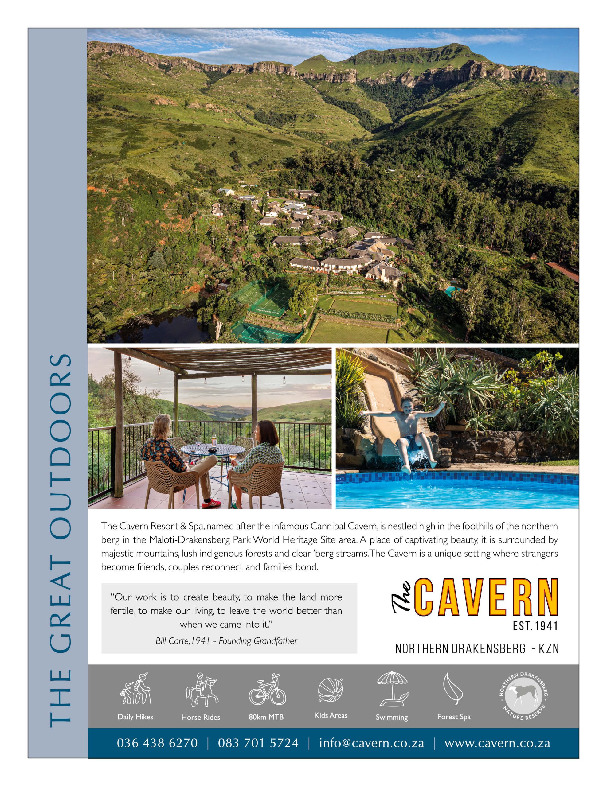 2025-03 Cavern Babys & Beyond FP Advert Mar 2025 The Cavern: Experience the Northern Drakensberg